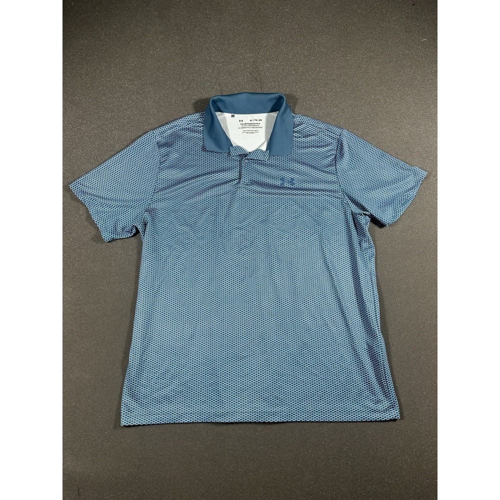 Under Armour Men's Performance Polo Green/White XL